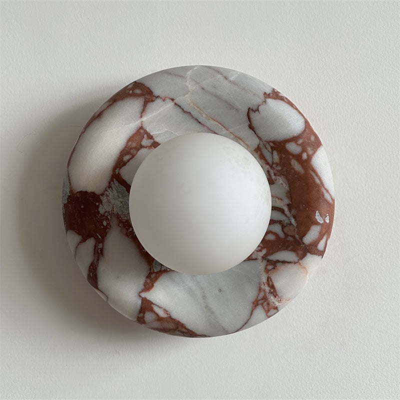 Hako Marble Indoor Wall Sconce - Neutral Decor