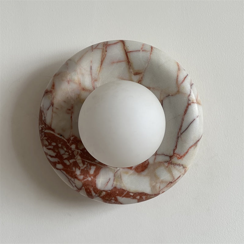 Hako Marble Indoor Wall Sconce - Neutral Decor