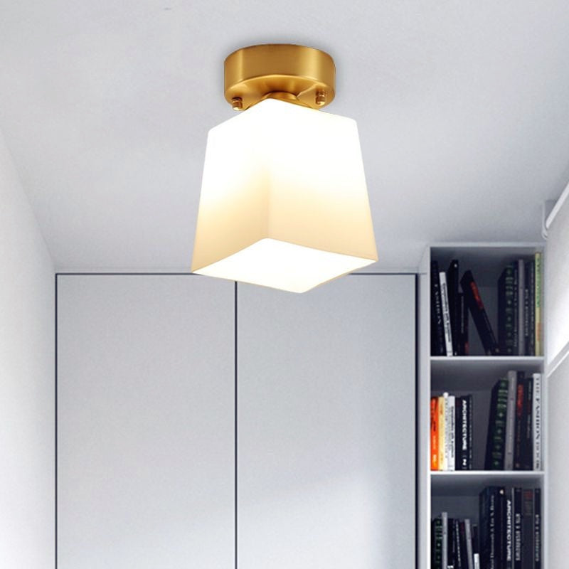 Arisha Retro Metal Flush Mount Ceiling Light Brass - Neutral Decor
