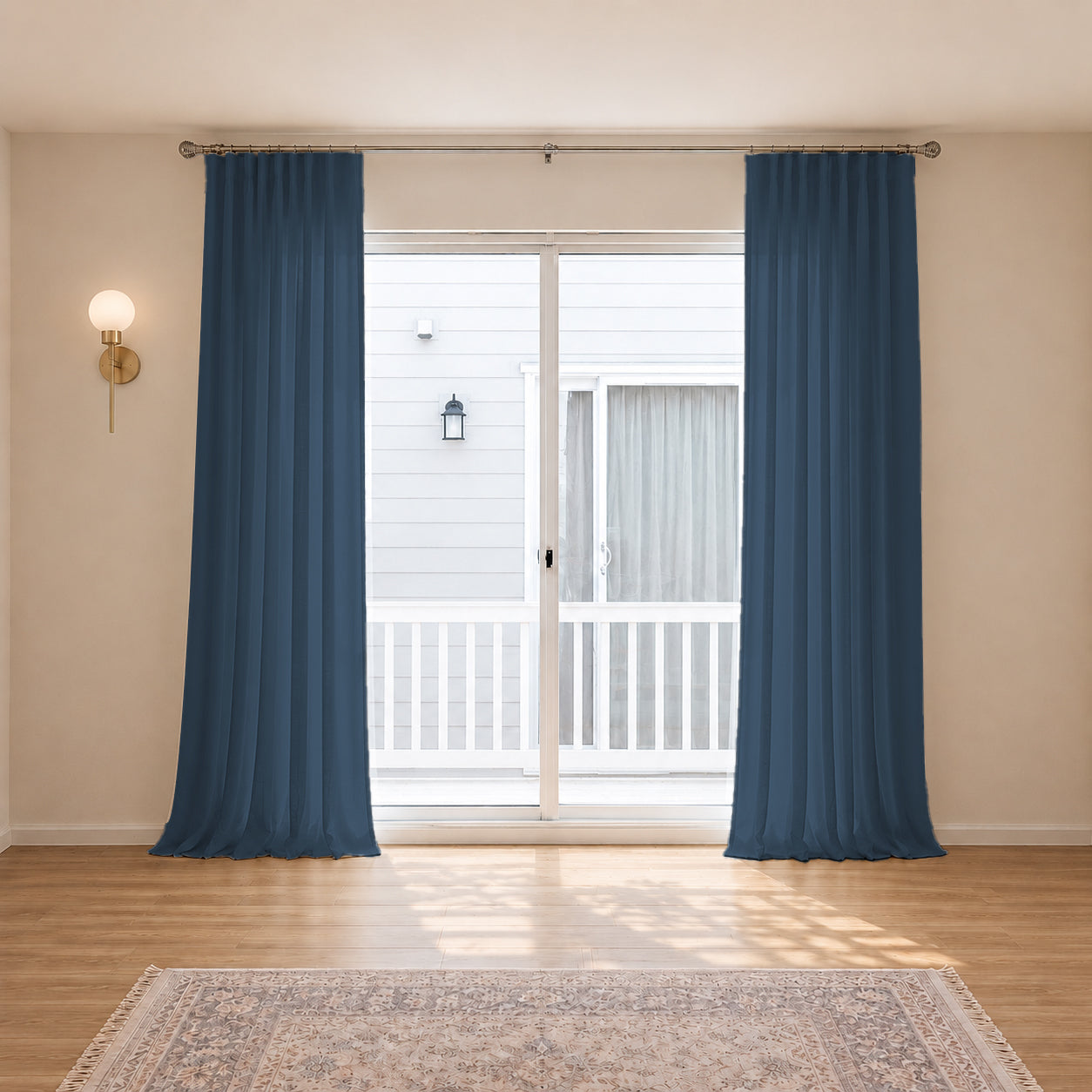 Belgian Flax Linen Curtains & Drapes Pleated-Neutral Decor