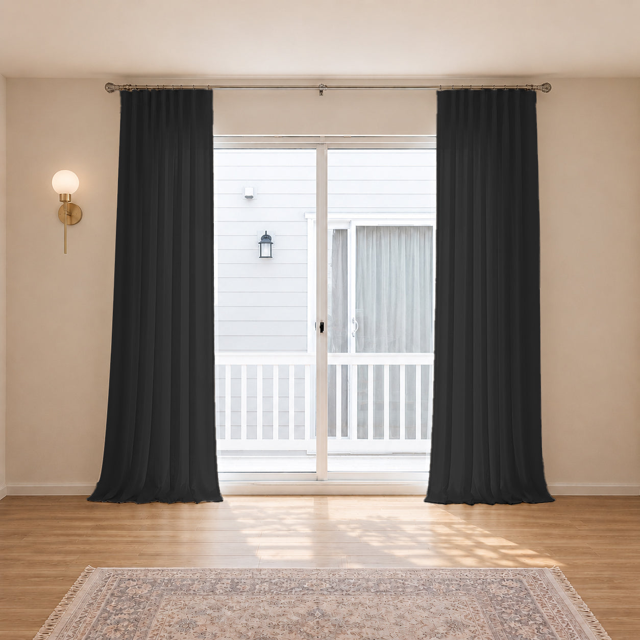 Belgian Flax Linen Curtains & Drapes Pleated-Neutral Decor