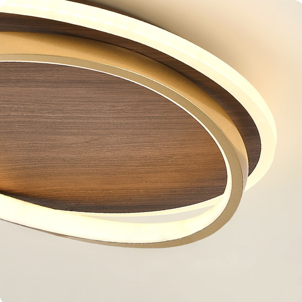 Arisha Modern Rund Dimmable Ceiling Light Gold Metal Acrylic Bedroom - Neutral Decor