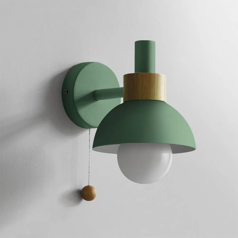 Valentina Modern LED Wall Lamp Metal Glass Bedroom White/Yellow/Pink/Green - Neutral Decor