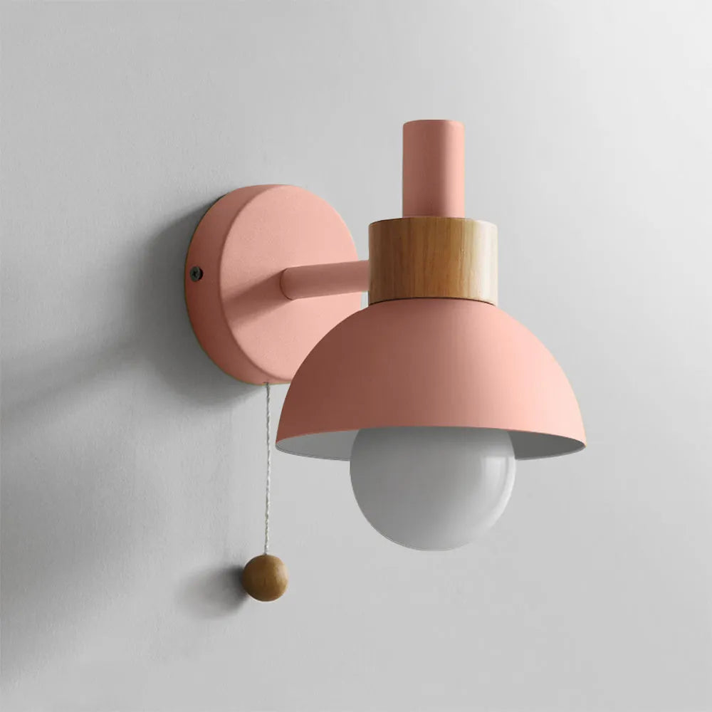 Valentina Modern LED Wall Lamp Metal Glass Bedroom White/Yellow/Pink/Green - Neutral Decor