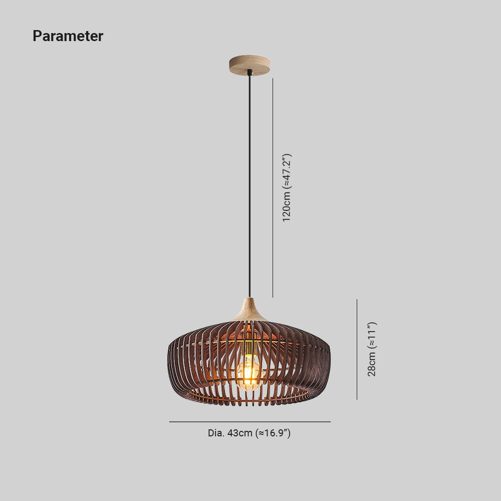 Lumenoa Pendant Light Nordic Japanese Wood Natural-Neutral Decor