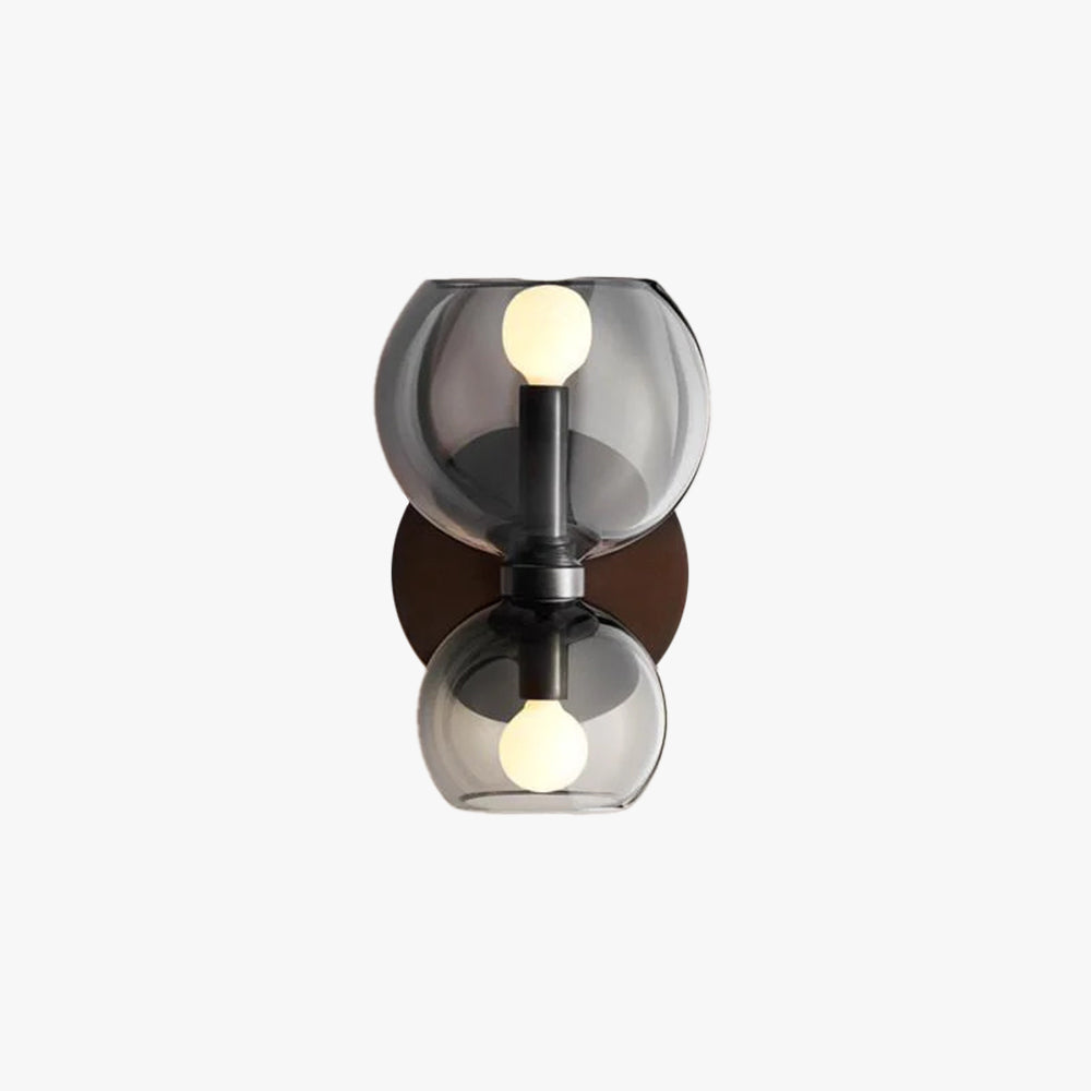 Valentina Modern Hourglass LED Wall Lamp Metal/Glass White Living Room - Neutral Decor