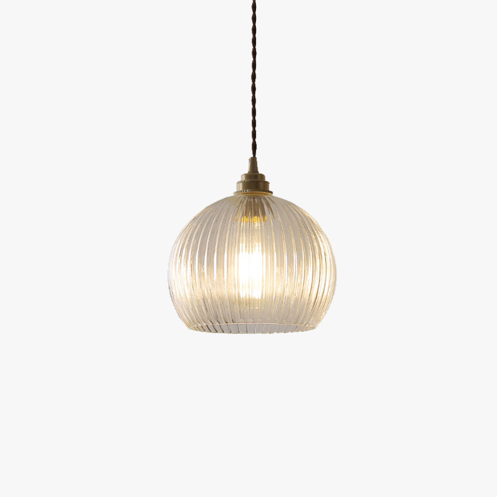 Valentina Minimalist Sphere Metal/Glass LED Pendant Light White/Transparent - Neutral Decor