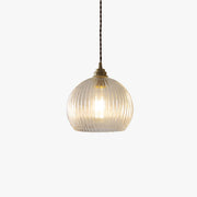 Valentina Minimalist Sphere Metal/Glass LED Pendant Light White/Transparent - Neutral Decor