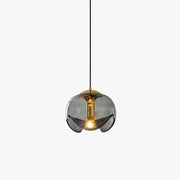 Valentina Design LED Globe Pendant Light Black Glass Bar Counter - Neutral Decor