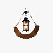 Epoch Decorative Pendant Light Wood Brown Dining Room Living Room - Neutral Decor