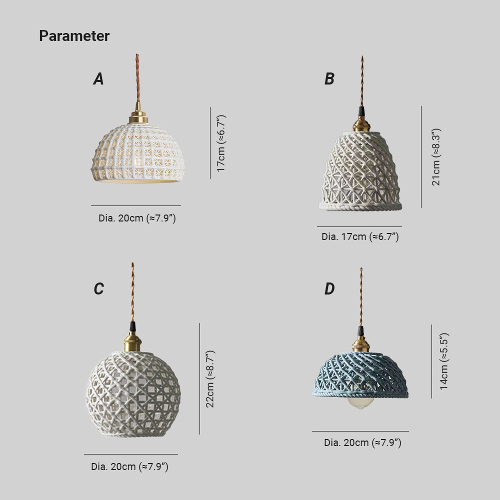 Valentina Modern LED Pendant Light Metal Blue White Bedroom/Kitchen - Neutral Decor