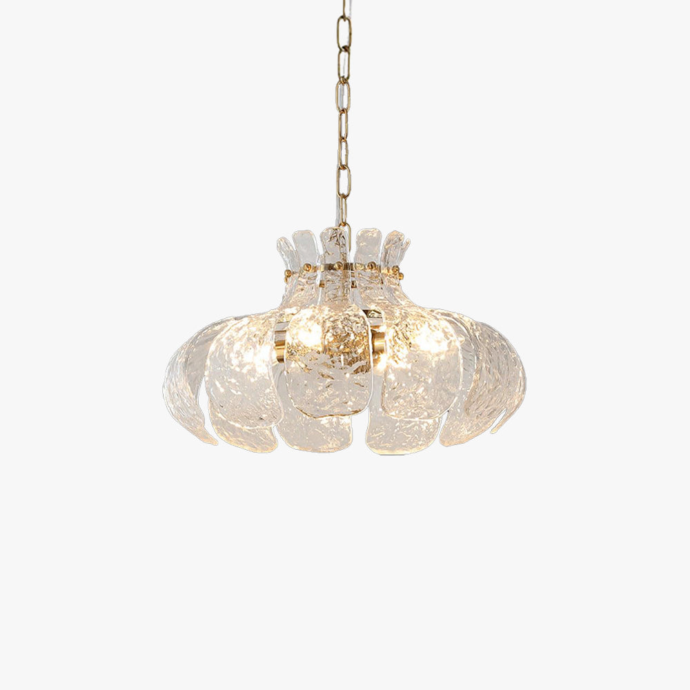 Arisha Modern Pear Shaped Chandelier Ice Melting Glass Bedroom - Neutral Decor