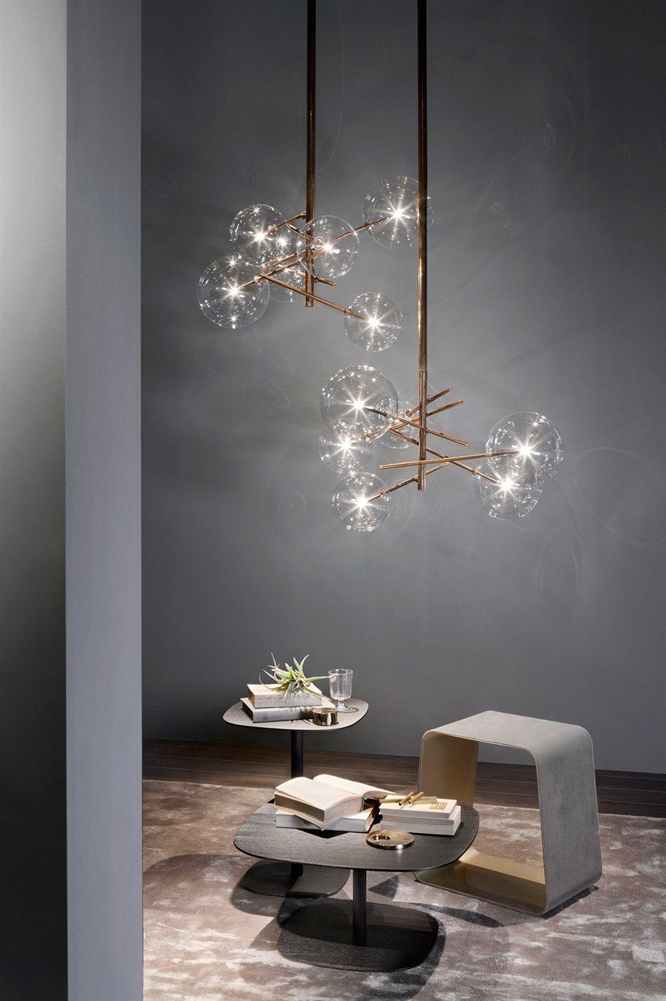 Aveno Chandelier LED Clear Crystal-Neutral Decor