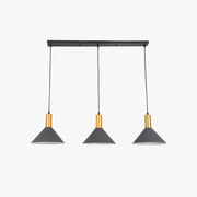 Arisha Modern Minimalist Conic Industrial Cluster Pendant Light, Blue, Metal - Neutral Decor