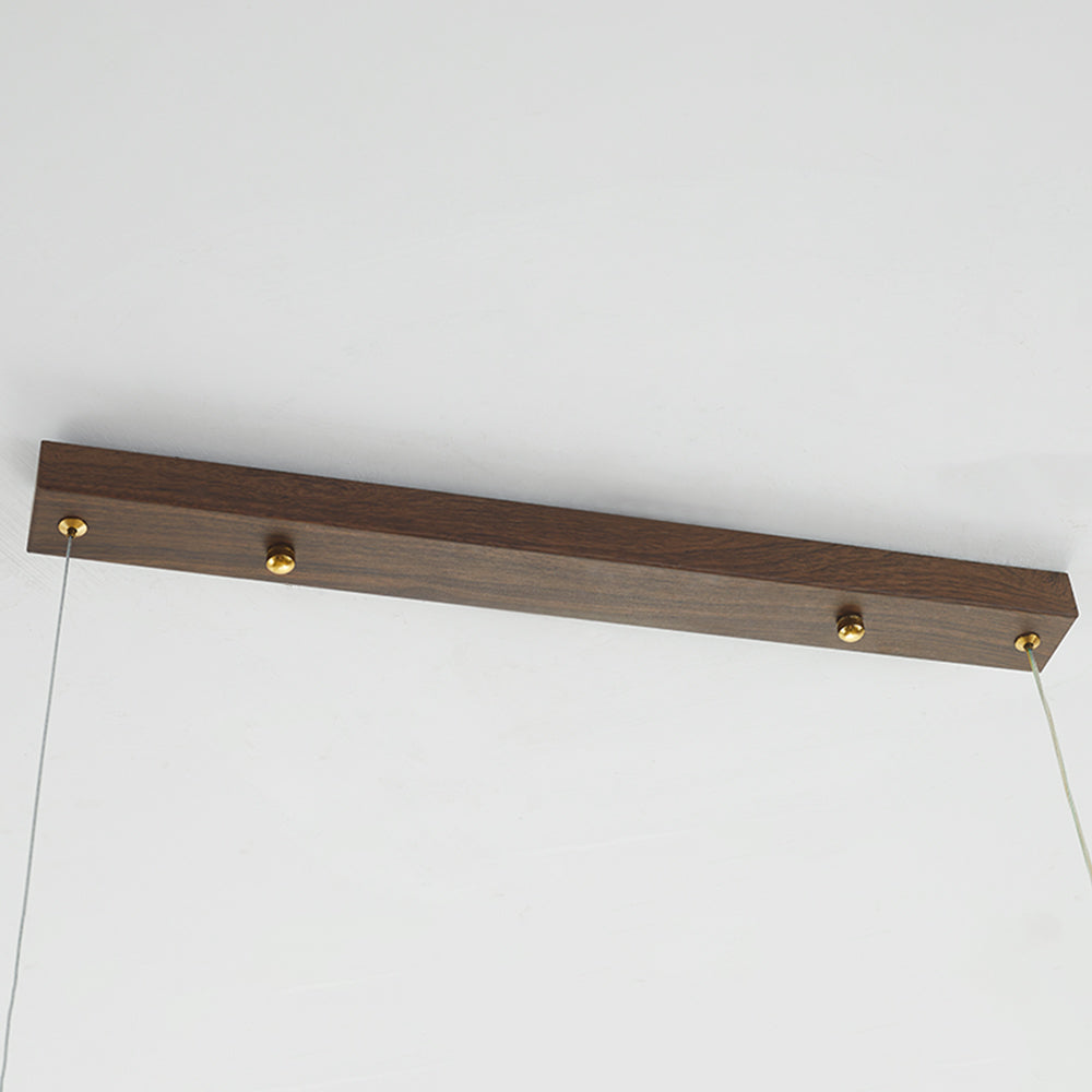 Muto Modern Minimalist Pendant Light, Metal Water Transfer Wood - Neutral Decor