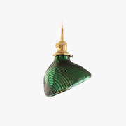 Valentina Retro LED Pendant Light Metal Green Glass Dining Room - Neutral Decor