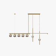 Kristy Metal & Crystal Pendant Light, Gold - Neutral Decor