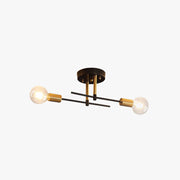 Valentina Flush Mount Ceiling Light Globe Modern, Metal/Glass - Neutral Decor