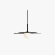 Arisha Modern Dish-shaped Metal Pendant Light, Black/White/Grey - Neutral Decor