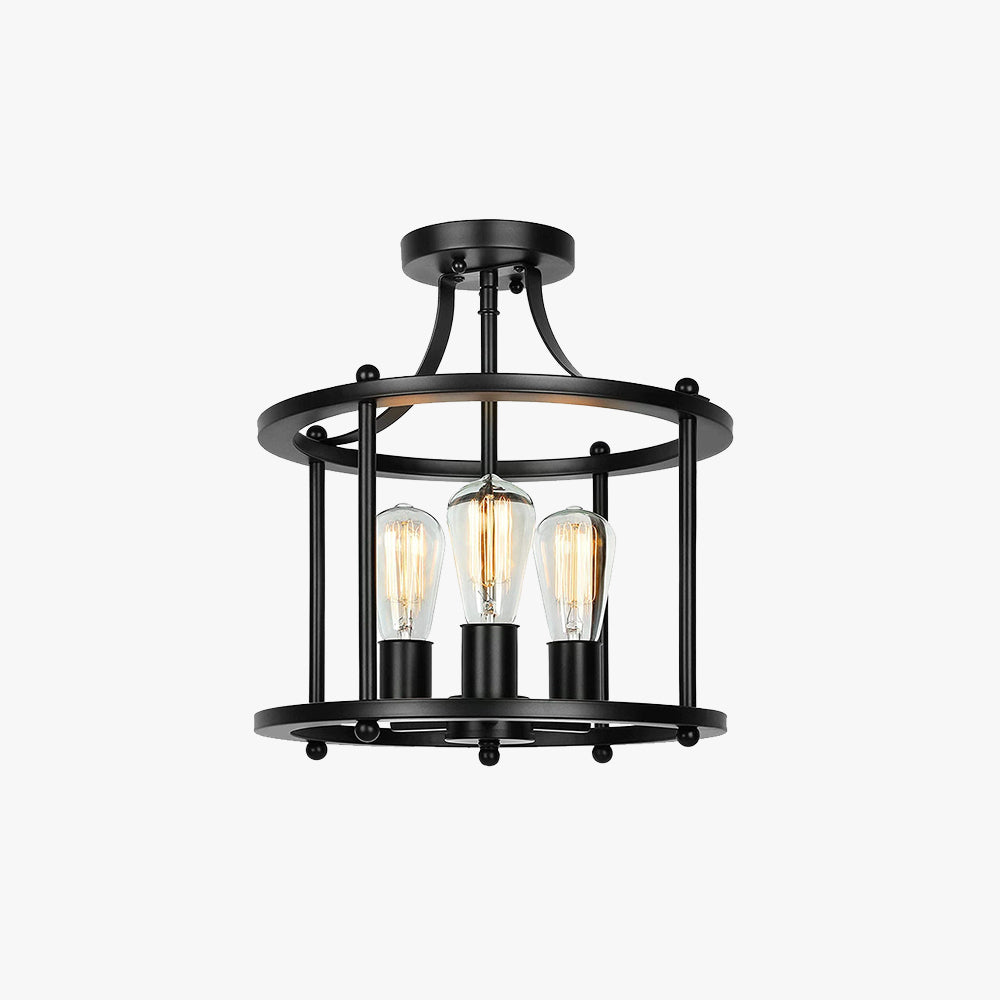 Austin Flush Mount Ceiling Light Lantern Industrial - Neutral Decor