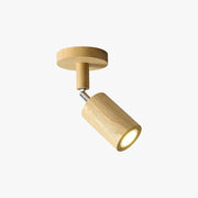 Muto Modern LED Adjustable Ceiling Spotlight, Wood - Neutral Decor