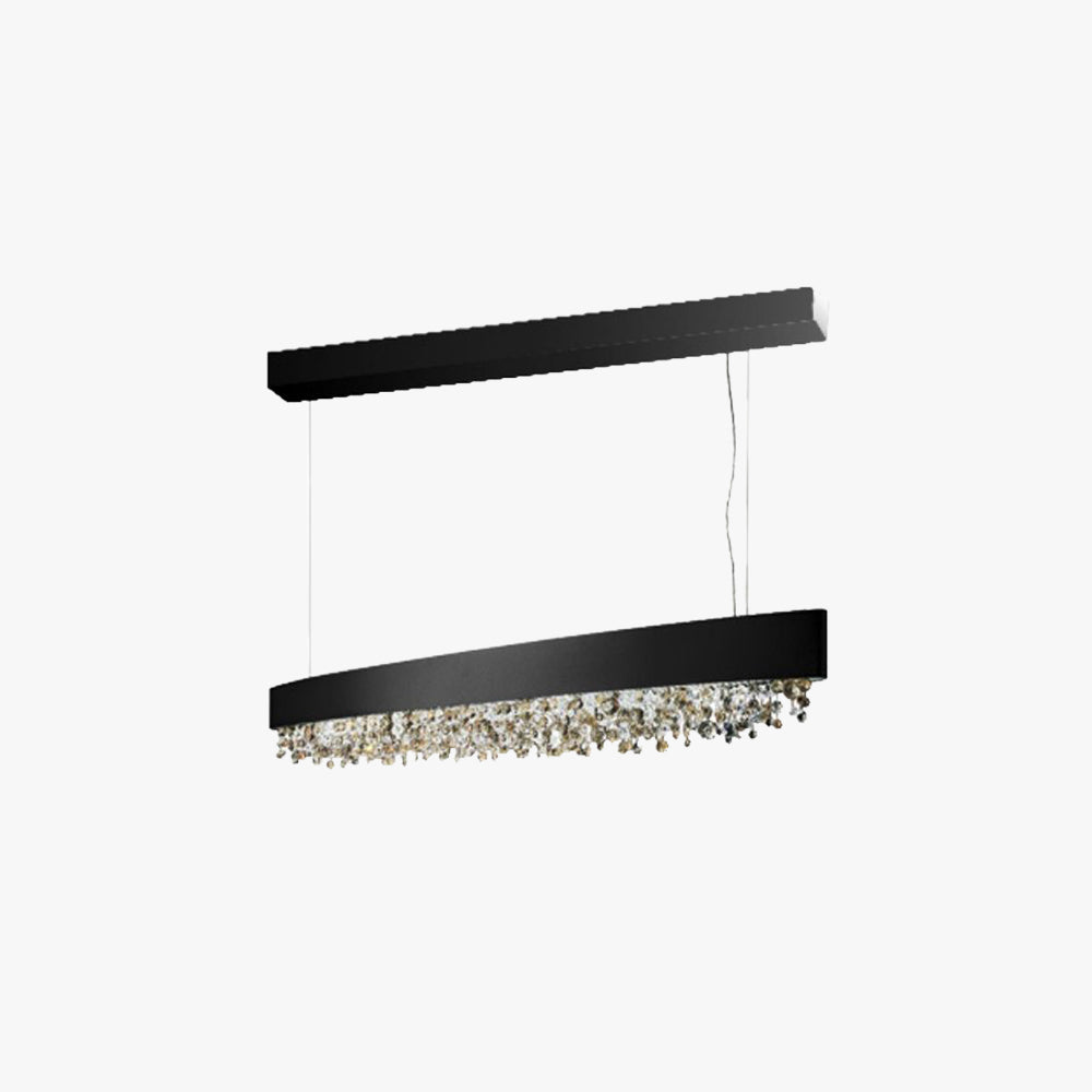 Kristy Modern Crystal Pendant Light Black/White/Brown/Gold - Neutral Decor