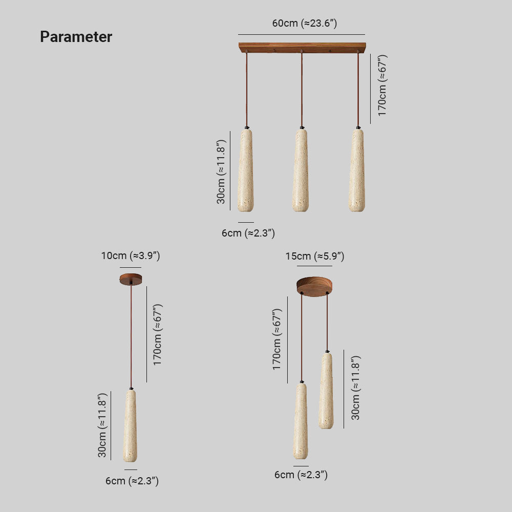 Muto Minimalist Wooden Pendant Light, Natural Wood Color - Neutral Decor