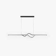Arisha Modern Linear Metal Pendant Light, Black/White/Grey - Neutral Decor