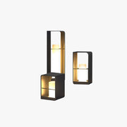 Ray Minimalist Rectangular Solar Power Outdoor Path Lighting, Black - Neutral Decor