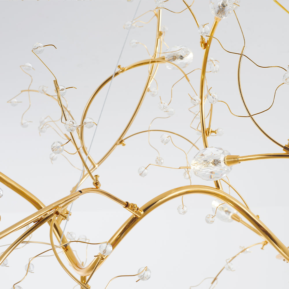 Olivia Romantic Art Deco Branch Pendant Light - Neutral Decor