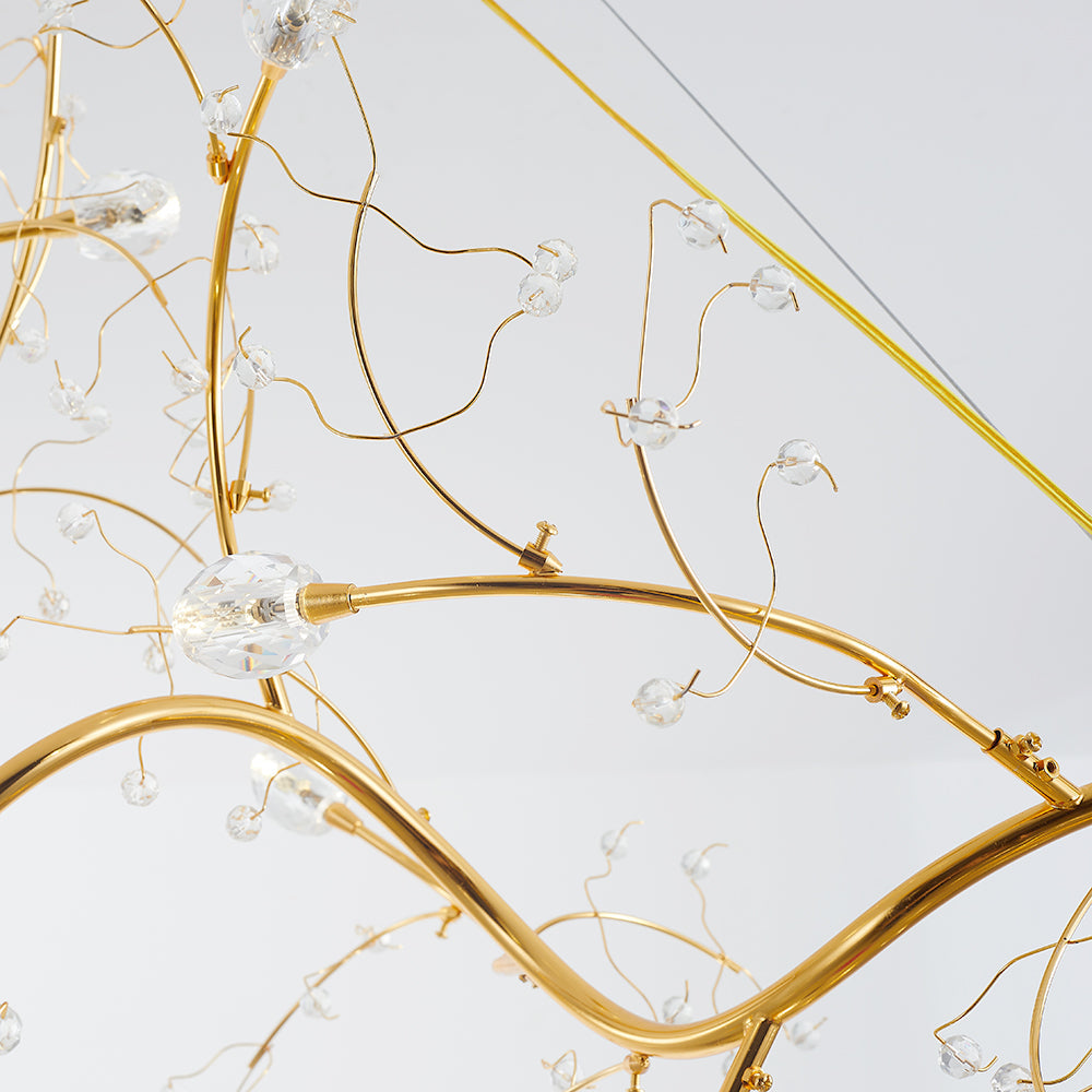 Olivia Romantic Art Deco Branch Pendant Light - Neutral Decor