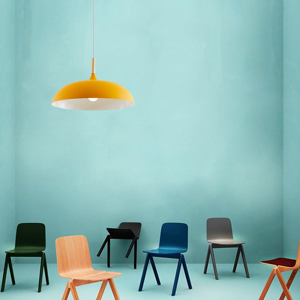 Aria Modern Pendant Light Dome Macaron Dining Room - Neutral Decor