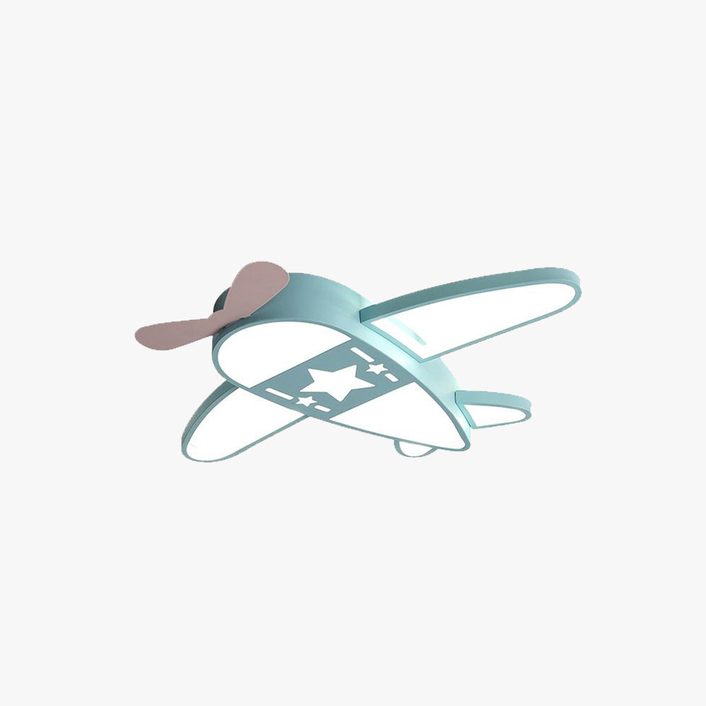 Valentina Modern Airplane Shaped Flush Mount Ceiling Light - Neutral Decor
