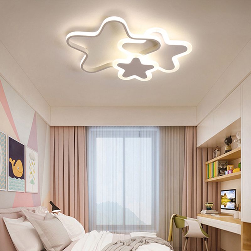 Aria LED Star Designer Flush Mount Ceiling Light - Neutral Decor