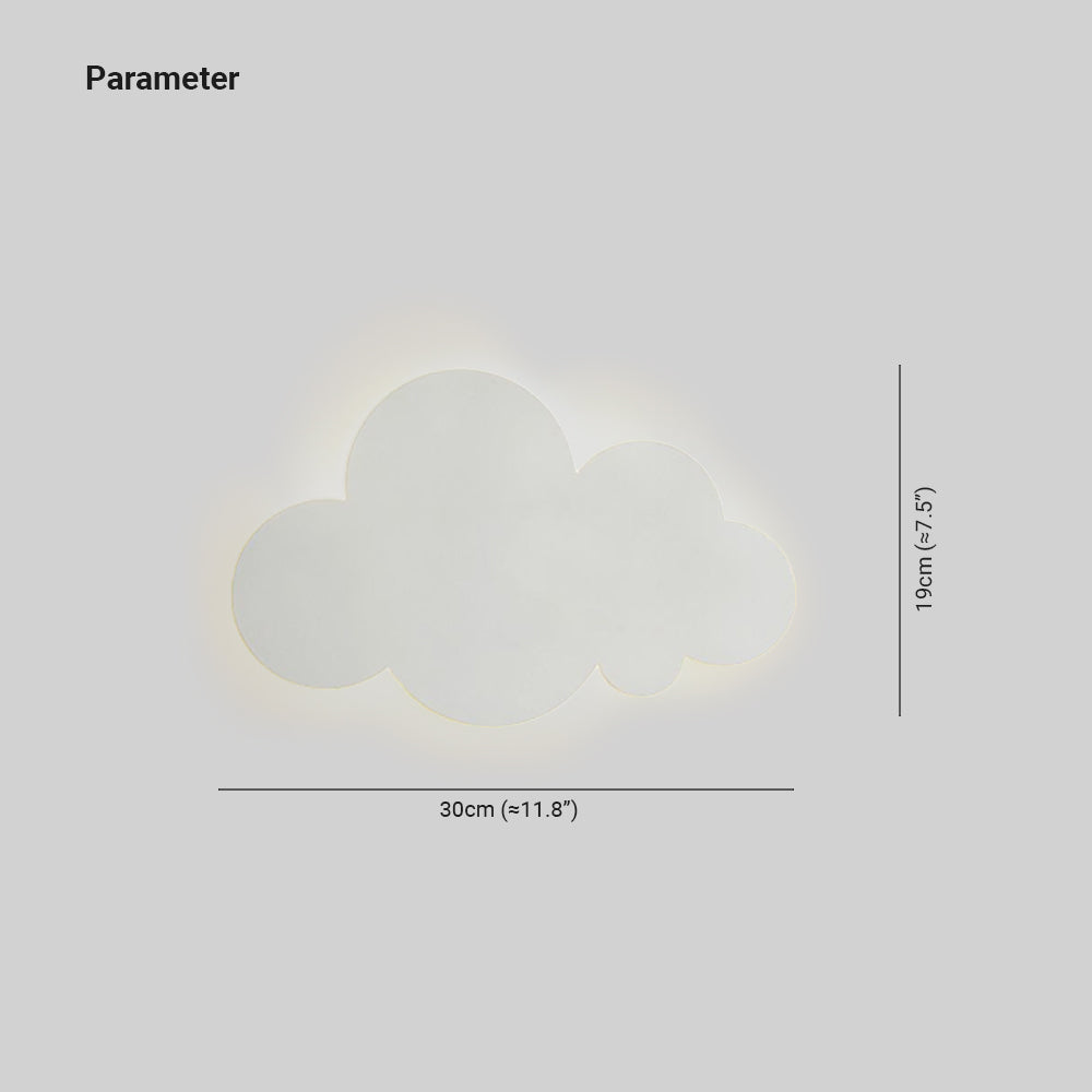 Aria Modern Minimalist Cloud Shape Wall Lamp - Neutral Decor