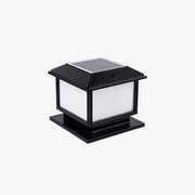 Ray Vintage Rectangle Metal Outdoor Solar Lamps, Black/Bronze - Neutral Decor