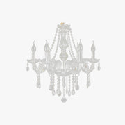 Silva Luxury Candlestick Clear Crystal Chandelier