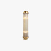 Ray Modern Cylindrical Metal/Crystal Wall Lamp, Gold - Neutral Decor
