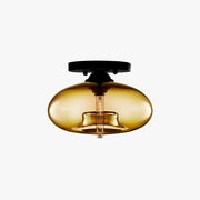 Valentina Industrial Art Deco Globe Flush Mount Ceiling Light Living Room - Neutral Decor