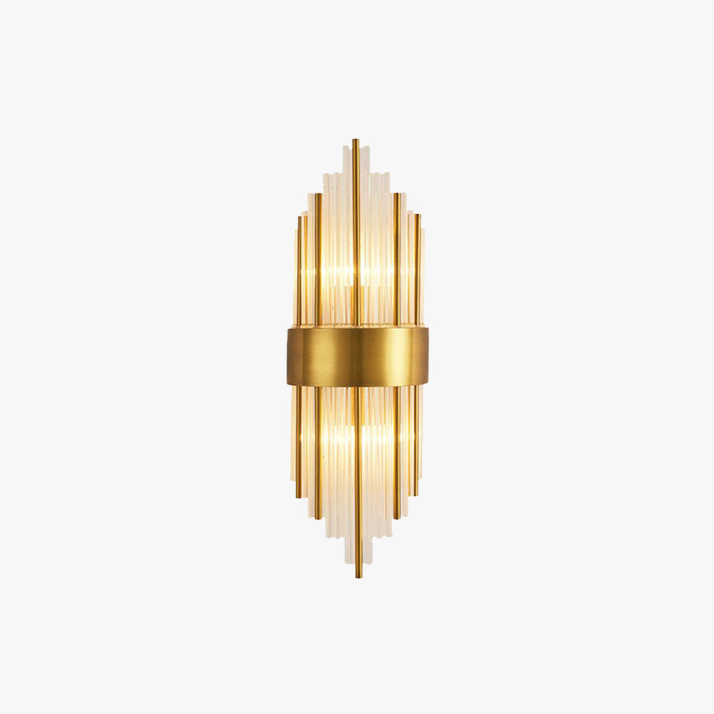 Kristy Luxury Gold Crystal Bedroom Bedside Wall Lamp - Neutral Decor