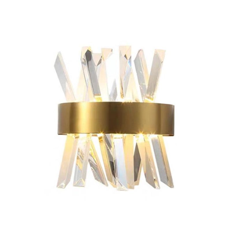 Kristy Luxury Gold Crystal Bedroom Bedside Wall Lamp - Neutral Decor
