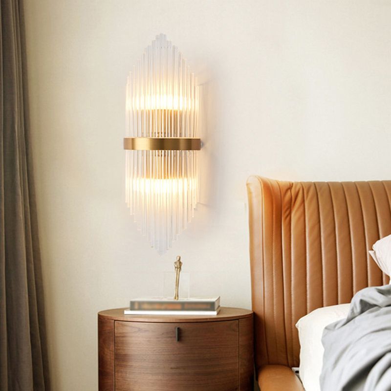Kristy Luxury Gold Crystal Bedroom Bedside Wall Lamp - Neutral Decor