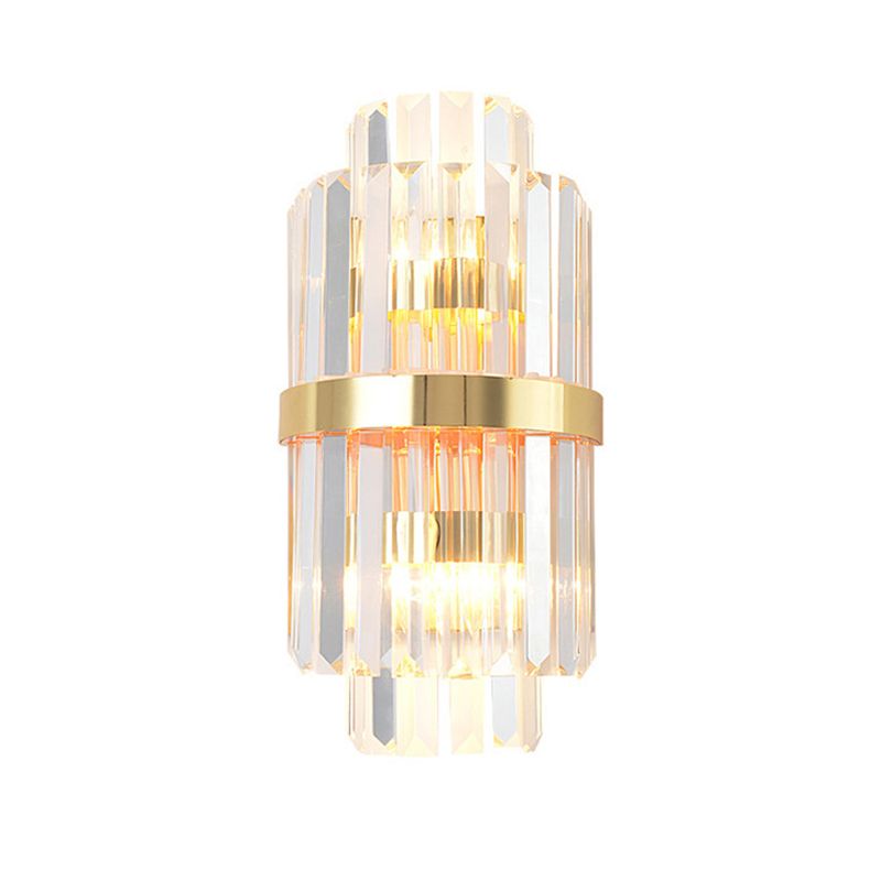 Kristy Luxury Gold Crystal Bedroom Bedside Wall Lamp - Neutral Decor