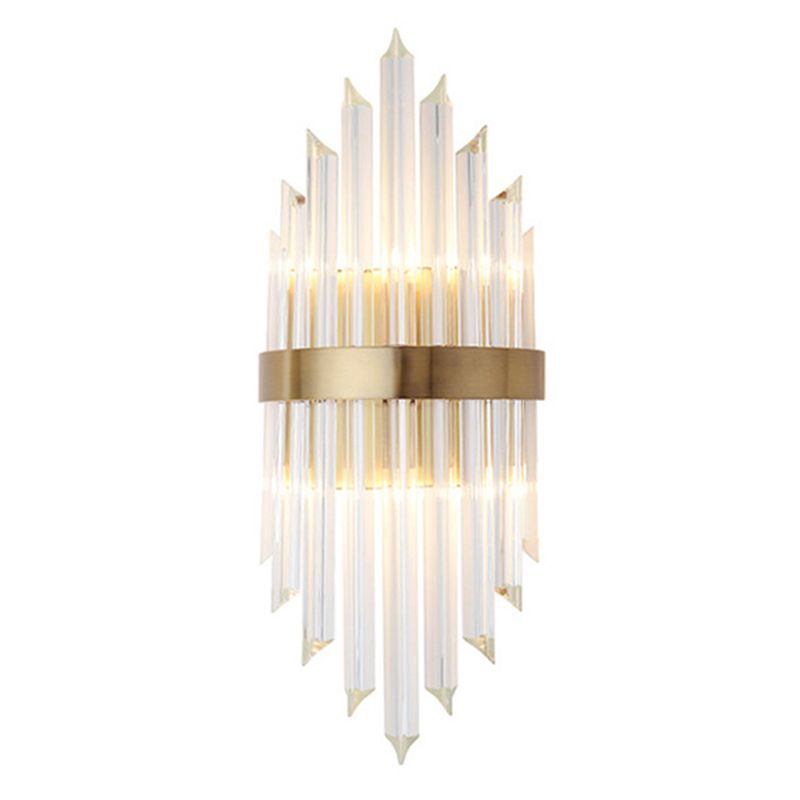 Kristy Luxury Gold Crystal Bedroom Bedside Wall Lamp - Neutral Decor