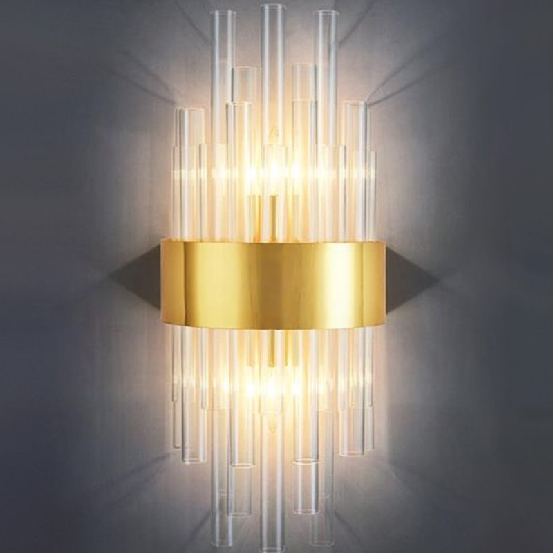 Kristy Luxury Gold Crystal Bedroom Bedside Wall Lamp - Neutral Decor