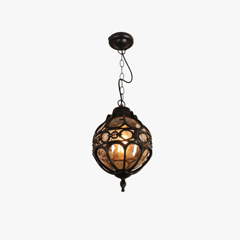 Silva Loft Sphere Vintage Farmhouse Rustic Pendant Light Black/Bronze Dining Room - Neutral Decor