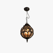 Silva Loft Sphere Vintage Farmhouse Rustic Pendant Light Black/Bronze Dining Room - Neutral Decor