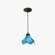 Arisha Flower Resin Pendant Light, Blue/Pink, 1/3 Heads - Neutral Decor