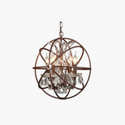 Kristy Rustic Vintage Candle Metal Pendant Light Black/Rust Bedroom - Neutral Decor