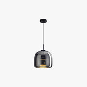 June Minimalist Pendant Light Glass Smoke Gray - Neutral Decor